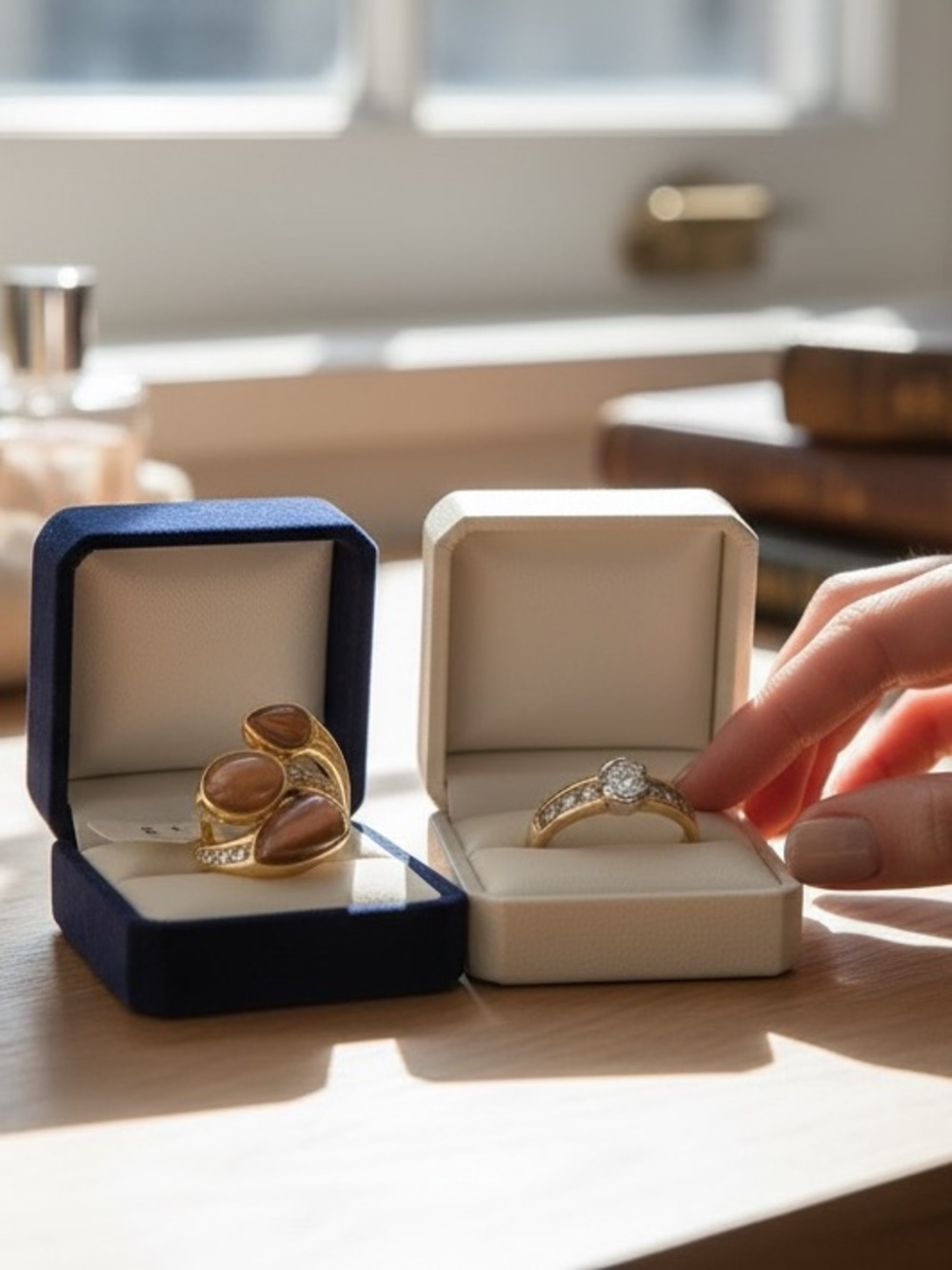 NWT Camille Lucie French Vintage Gold Statement Rings - Deadstock